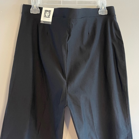 Ann Klein Slim Ankle Pant in Black | SZ 8 NWT - Picture 5 of 9